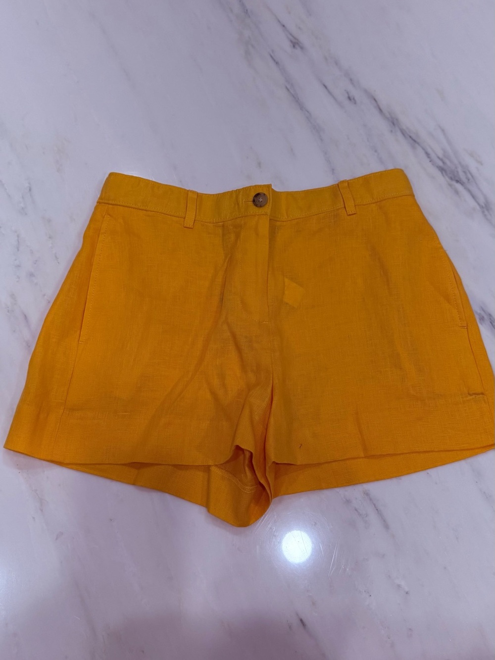 J. Crew High-Waist Tailored Shorts in Orange
